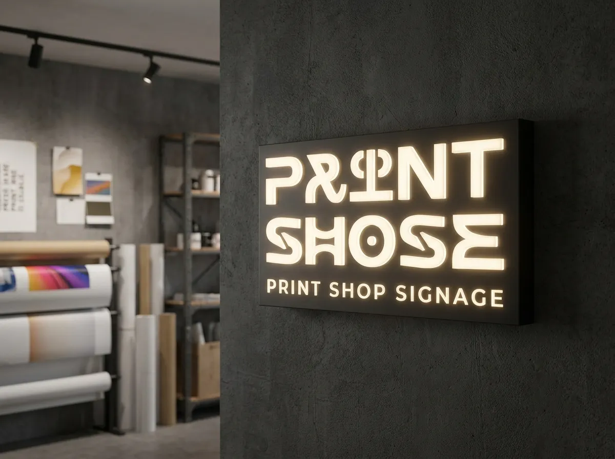 Insegna LED 3D Stampa 50×50 cm personalizzata