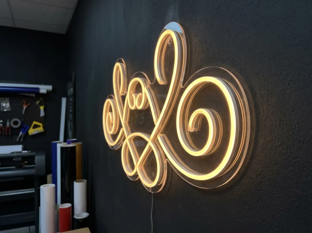 Insegna Neon LED 50×30 cm personalizzata